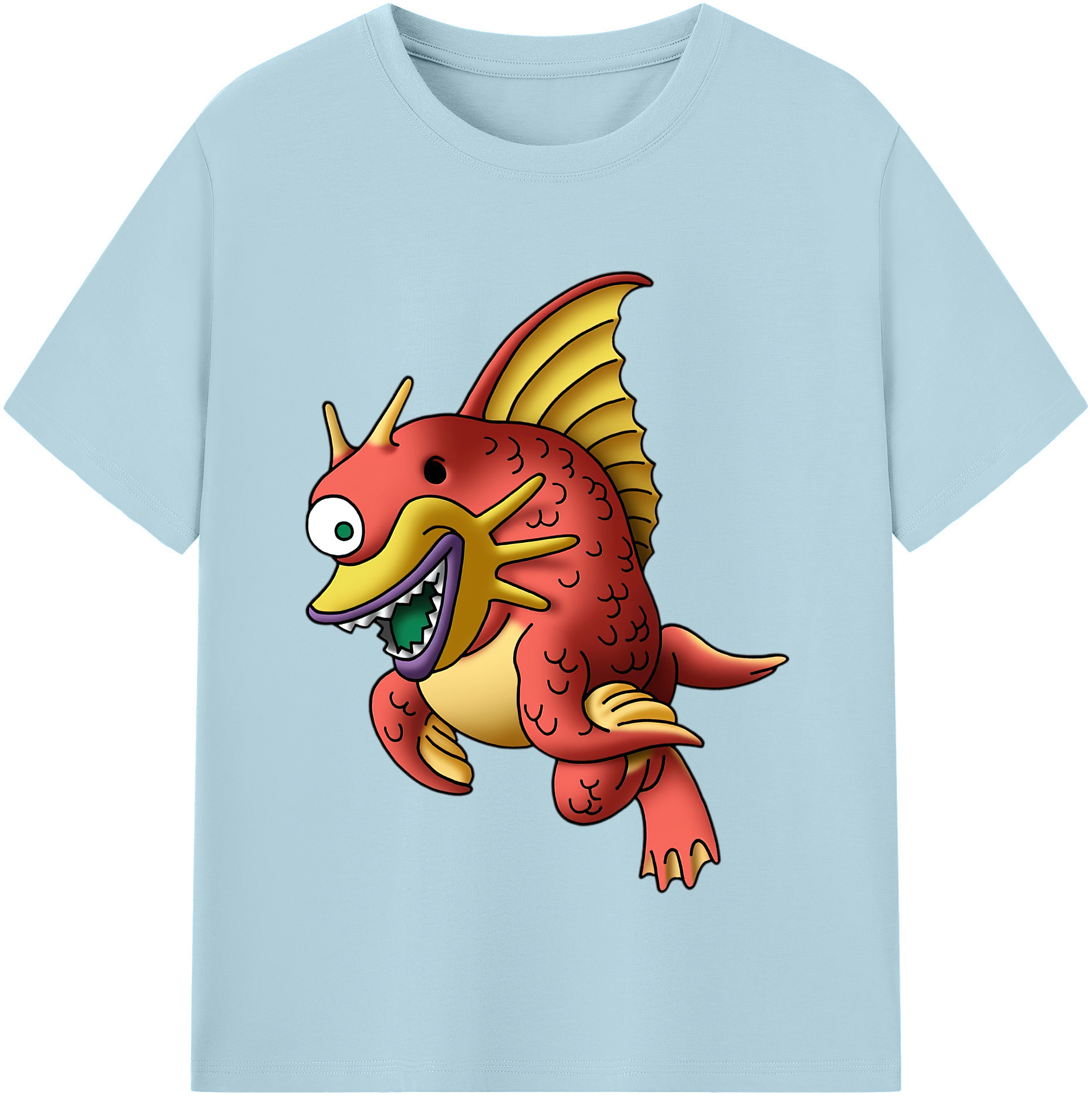 （画像用） ドラゴンクエスト Doragon Kuesuto Dragon Quest 綿100％半袖Tシャツ（フロントプリント）